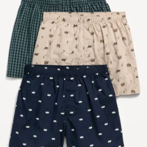 Classic Printed Trunks – 3 Pack