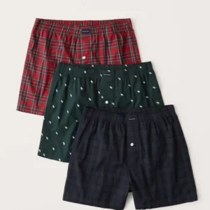 Plaid & Printed Trunks – 3 Pack