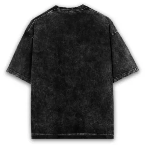 Vintage Black Acid Wash Oversized Tee