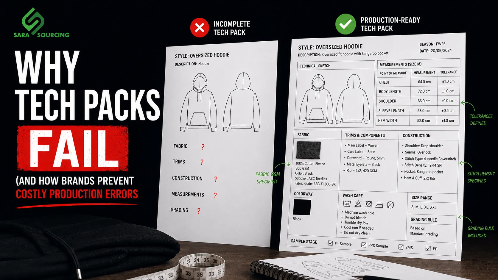 Tech Pack for Clothing Manufacturing