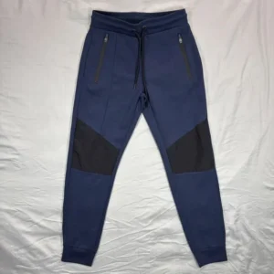 Tech Fit Zipper Joggers – Navy Blue