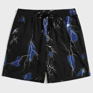 Electric Storm Print Shorts