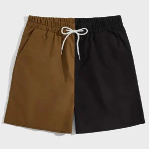 Earth Tone Two-Tone Shorts