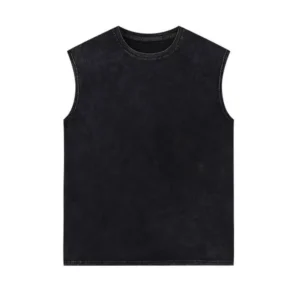 Midnight Black Acid-Wash Tee