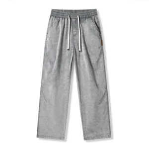 Vintage Straight Fit Sweatpants – Stone Grey