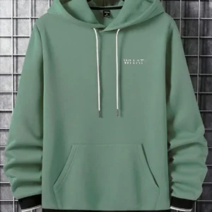Minimal Graphic Hoodie – Sage Green