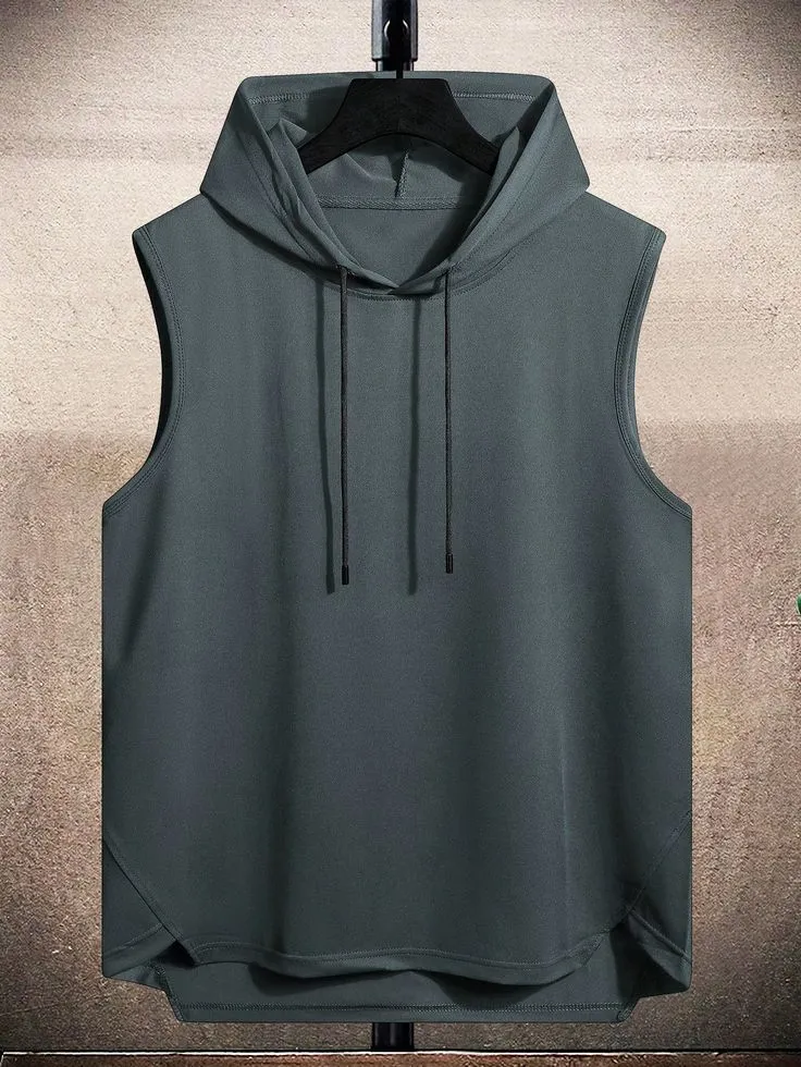 Men Drawstring Hooded High Low Hem Tank Top (3)_6_11zon Minimal Sleeveless Hoodie – Slate Grey