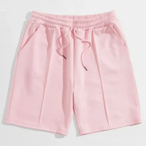 Pastel Pink Casual Sweat Shorts