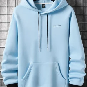 Lightweight Casual Hoodie – Baby Blue