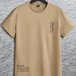 Classic Beige Typography Tee