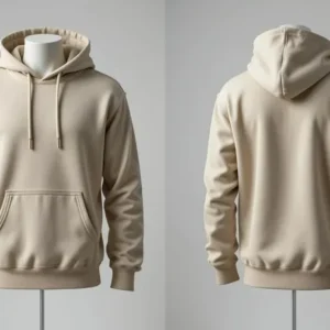Essential Fleece Hoodie – Sand Beige