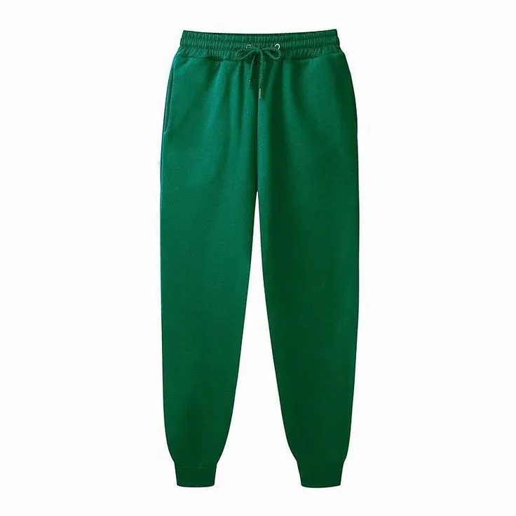 Men's Fleece Pants Sweatpants Joggers Winter Pants Trousers Side Pockets Elastic Waist Fleece Solid Color Comfort Warm Daily Casual Navy Apricot_5_11zon Essential Fleece Joggers – Emerald Green