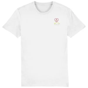Women’s Minimal Heart Graphic White Tee