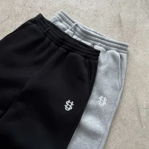 Signature Minimal Joggers – Black & Grey