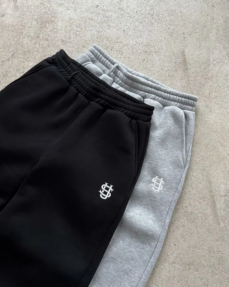 SUVENE baggy jogger_4_11zon Signature Minimal Joggers – Black & Grey