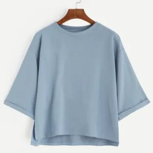 Women’s Oversized Drop Shoulder Crop Tee