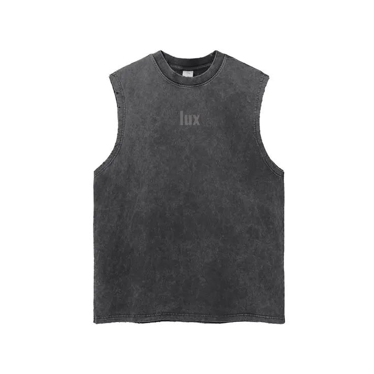 Snow Washed Frayed Hem Tank Top_5_11zon "Lux" Graphic Mineral-Wash Tank