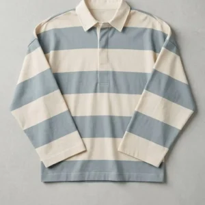 Vintage Stripe Rugby Polo Shirt