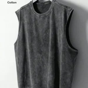 Dark Ash Oversized Muscle Tee