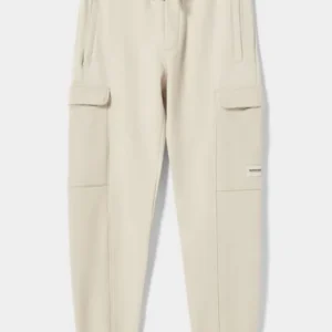 Classic Utility Cargo Joggers – Cream