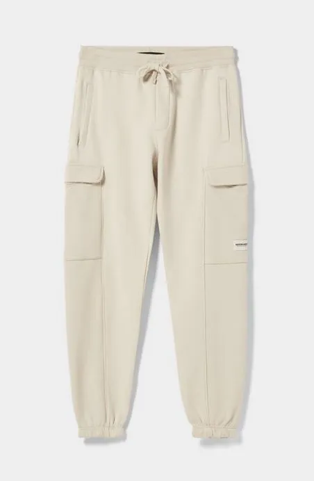 download (2)_1_11zon Classic Utility Cargo Joggers – Cream