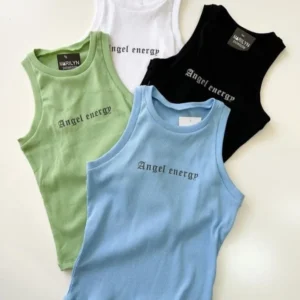 Angel Energy Ribbed Tank Top