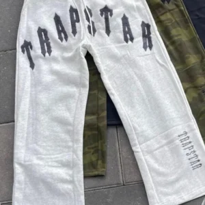 Trapstar Wide Leg Sweatpants – Heather Grey
