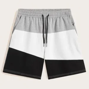 Urban Colorblock Drawstring Shorts