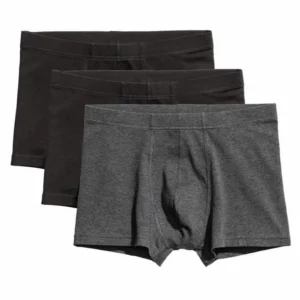 Everyday Cotton Boxer Briefs – Black & Grey Pack